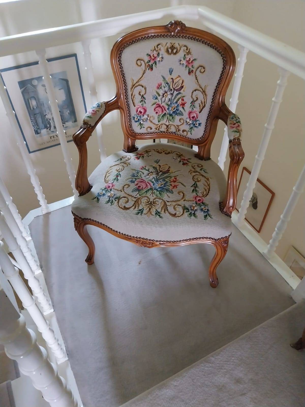 Vends fauteuil canevas