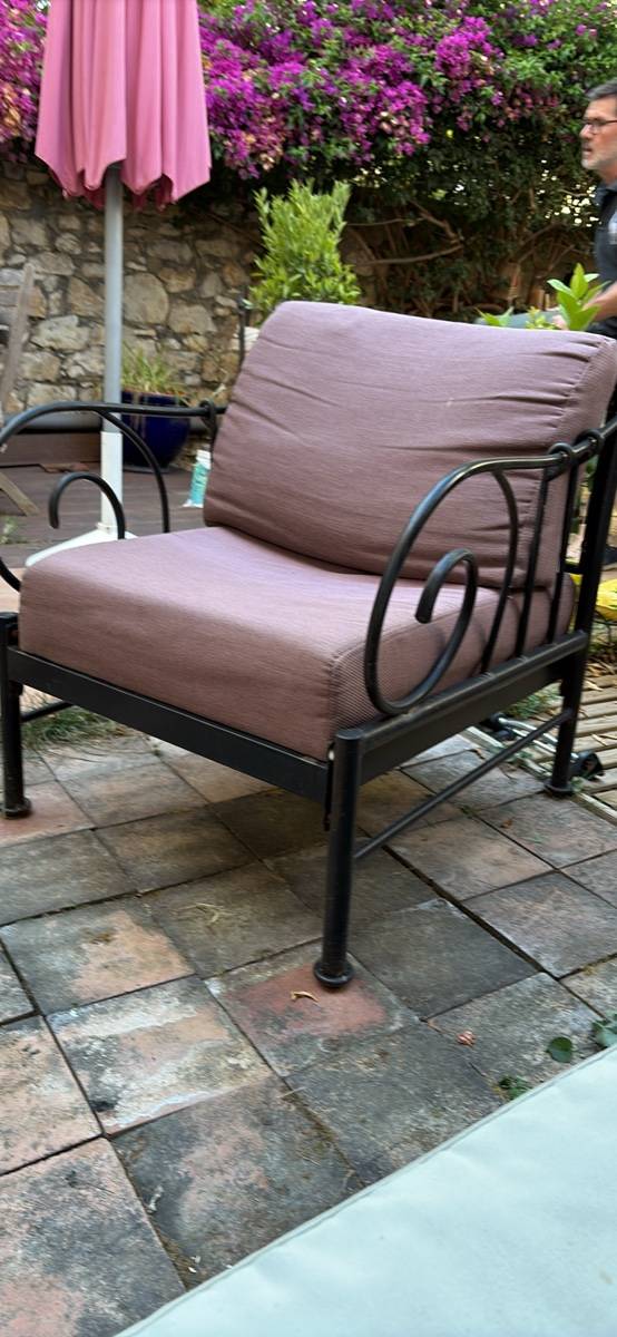 Fauteuils de jardin fer forgé