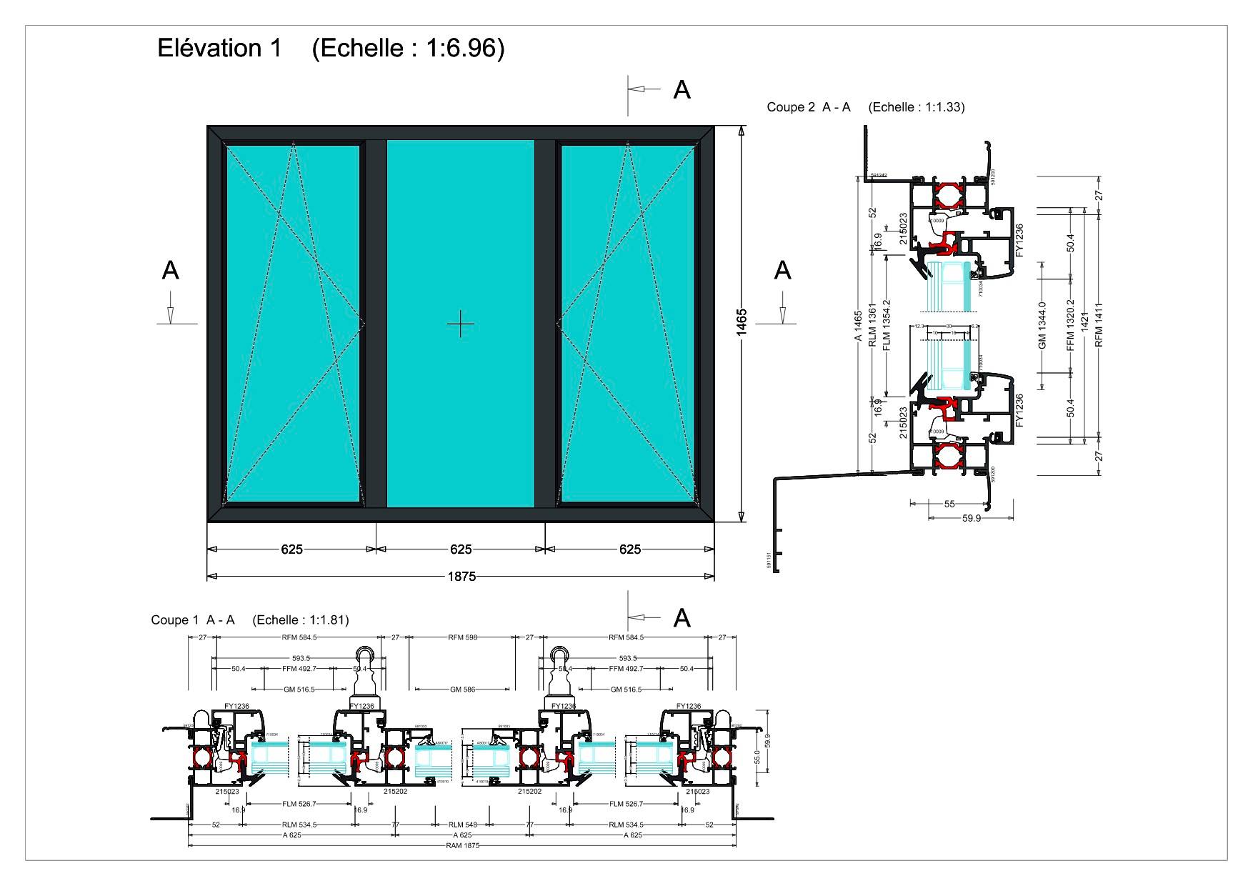 Fenêtre aluminium Technal Soleal FY