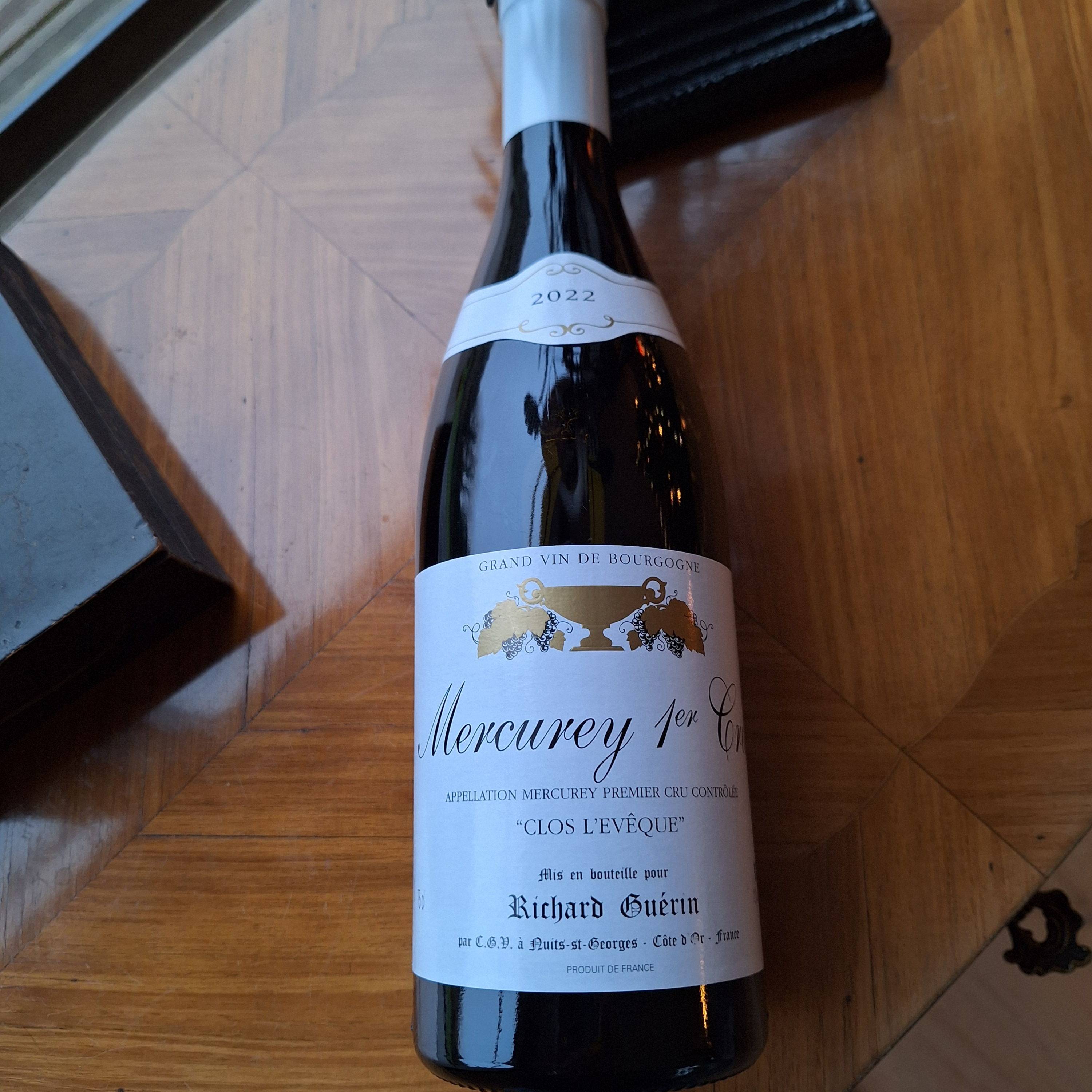 Vends 10 bouteilles de Mercurey 1er cru