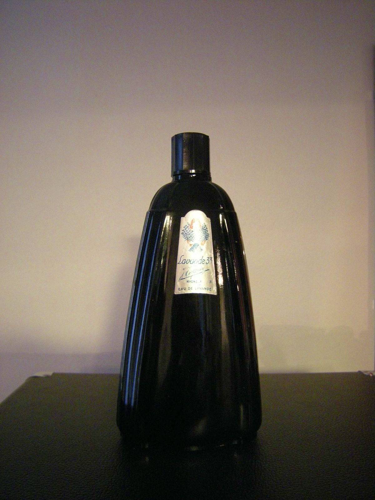 Flacon vintage (vide) eau de lavande
