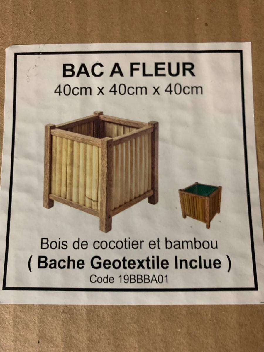 Bac de fleur bambou
