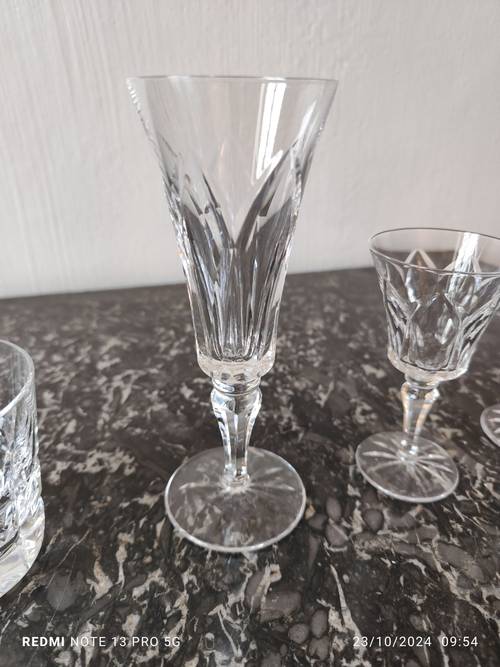 Vends flûtes à champagne cristal Baccarat