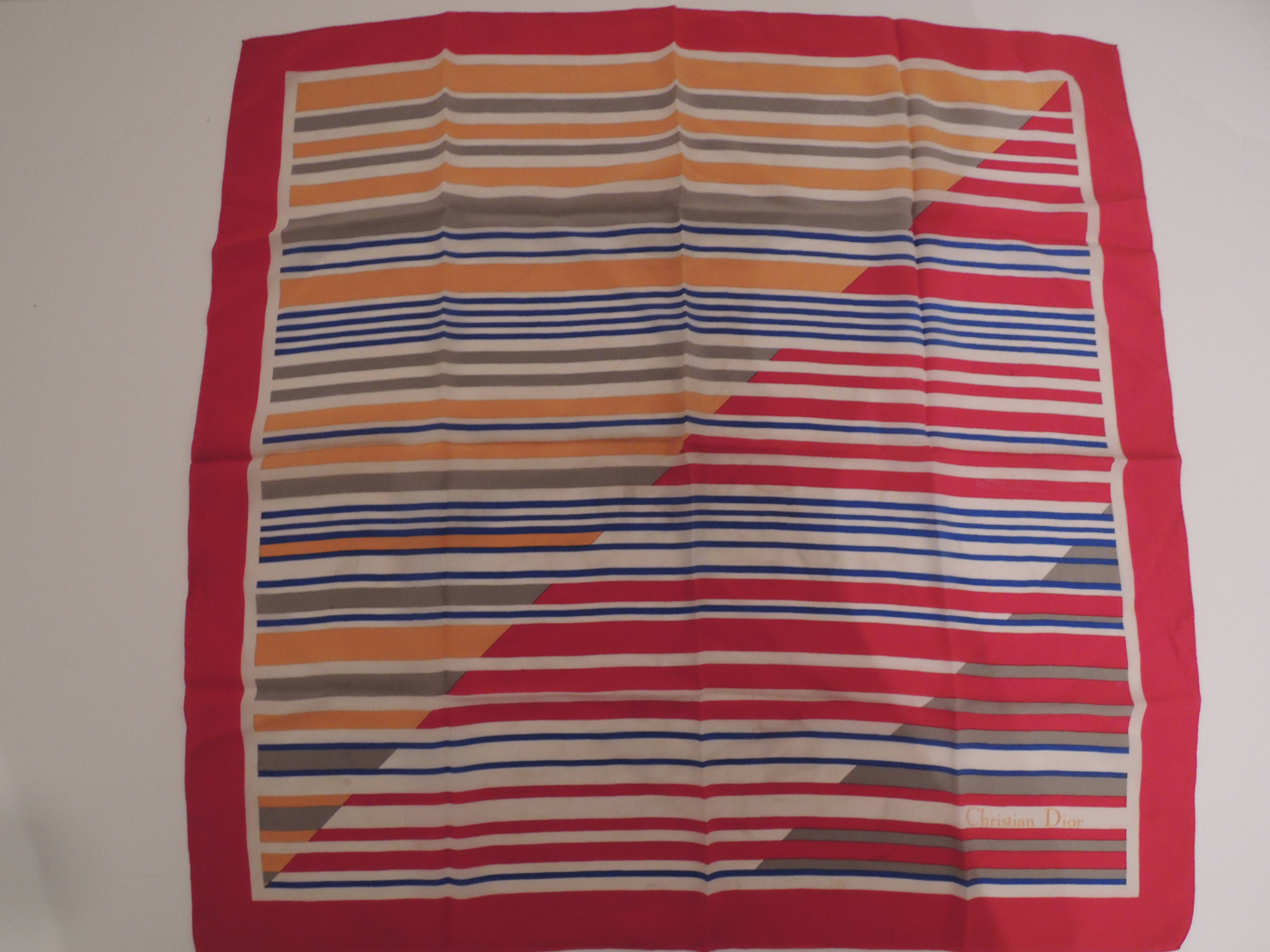 Foulard Christian Dior 100% soie