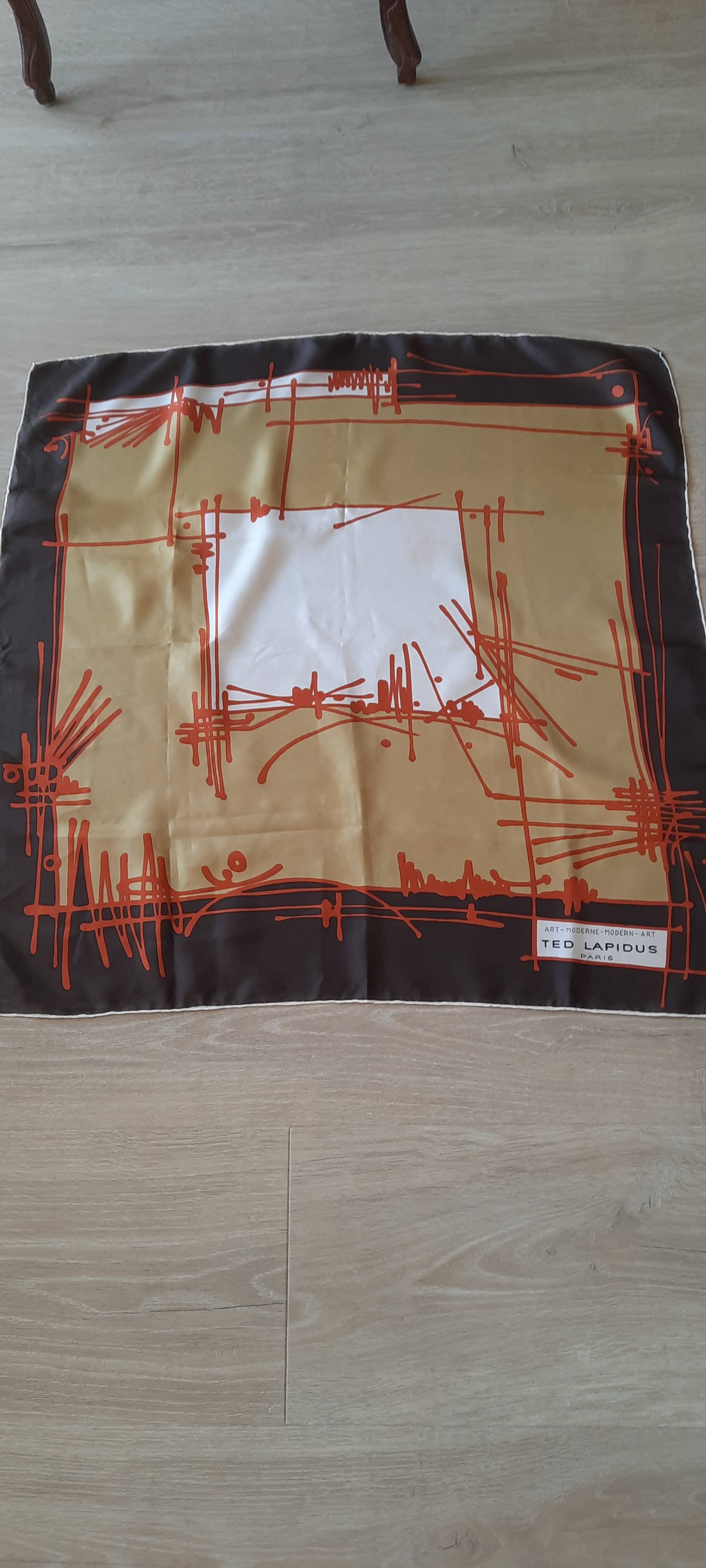 Foulard soie Ted Lapidus