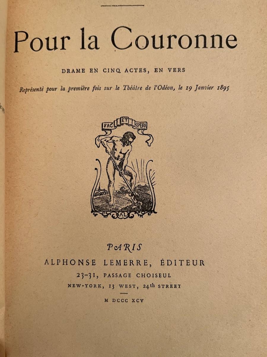 François Coppée : Pour la Couronne (1895)