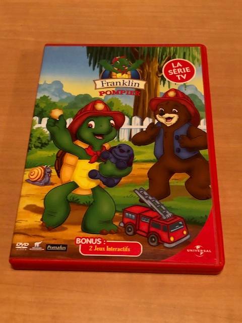 Vends DVD Franklin pompier - bonus : 2 jeux interactifs