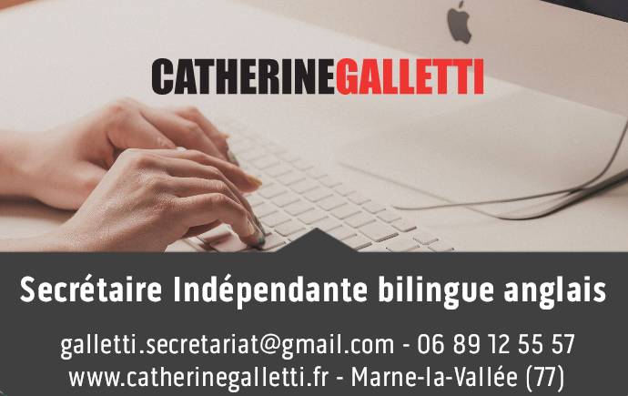 Freelance assistant - secrétaire indépendante bilingue anglais à Marne-la-Vallée propose ses services