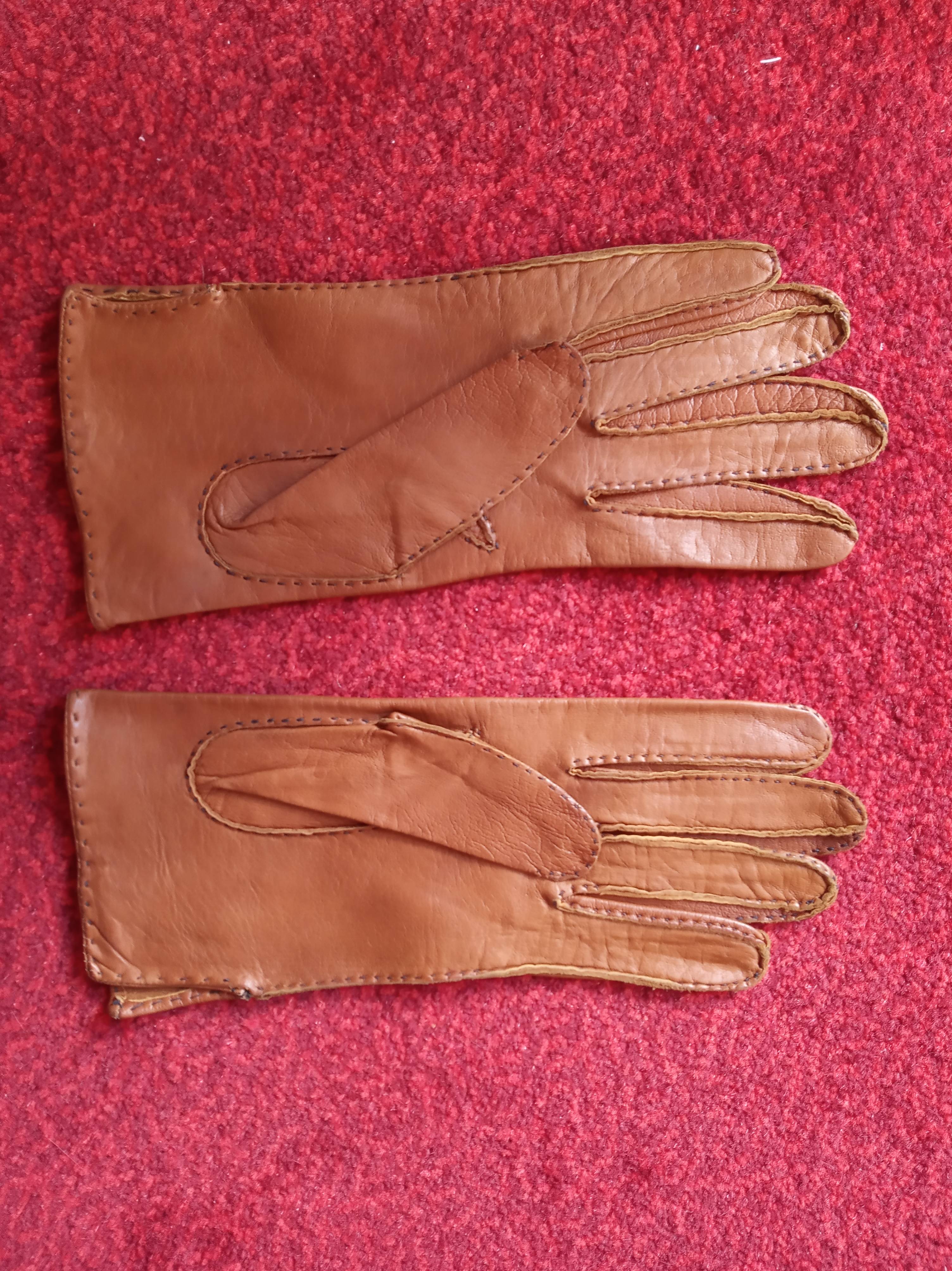 Gants homme en peau, taille 8 3/4
