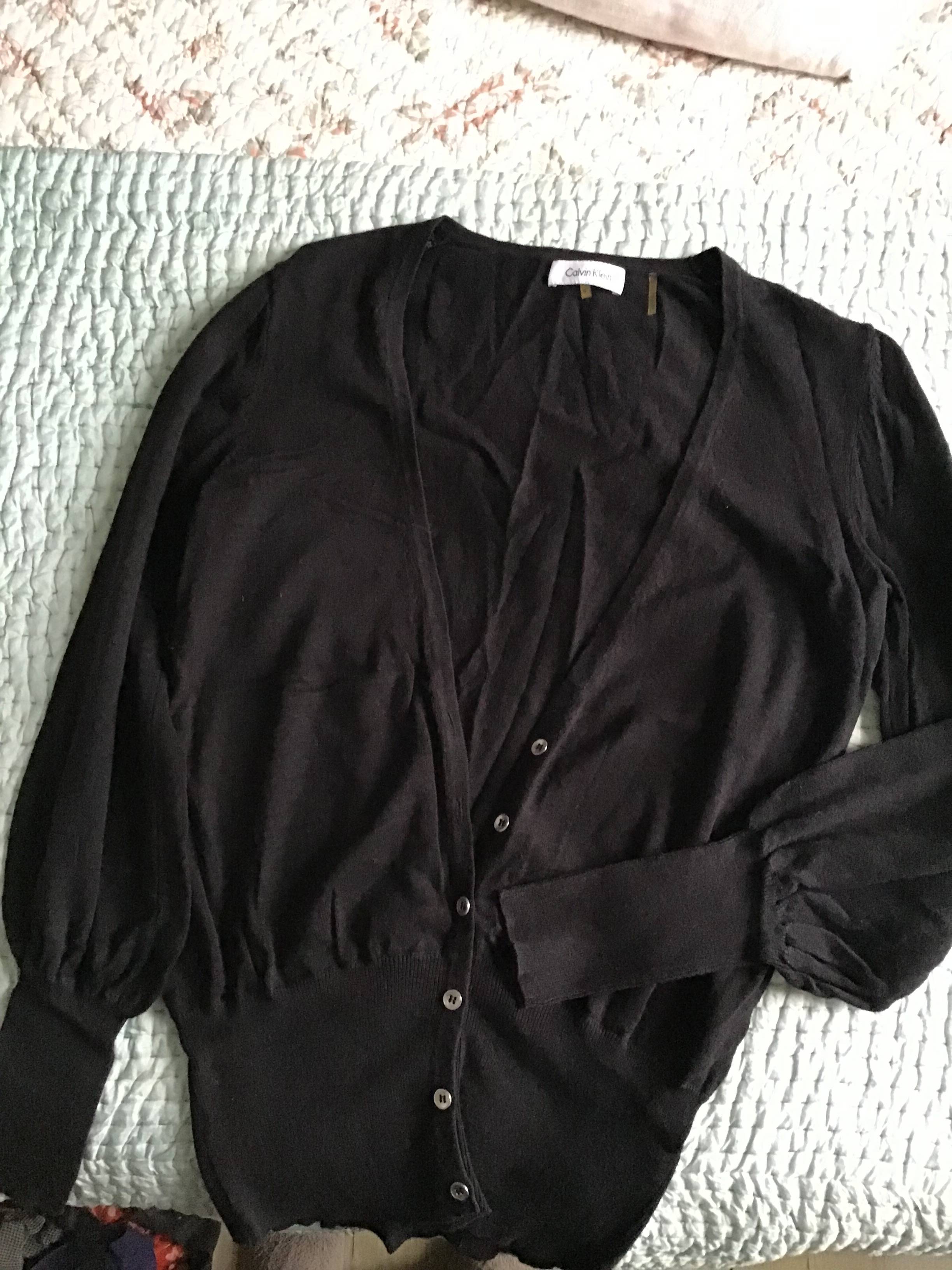 Gilet noir ajusté coton « Calvin Klein » Taille S