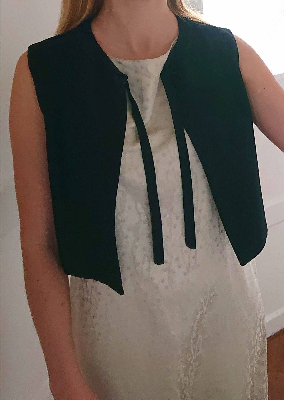 Gilet noir chic sans manche T36/38