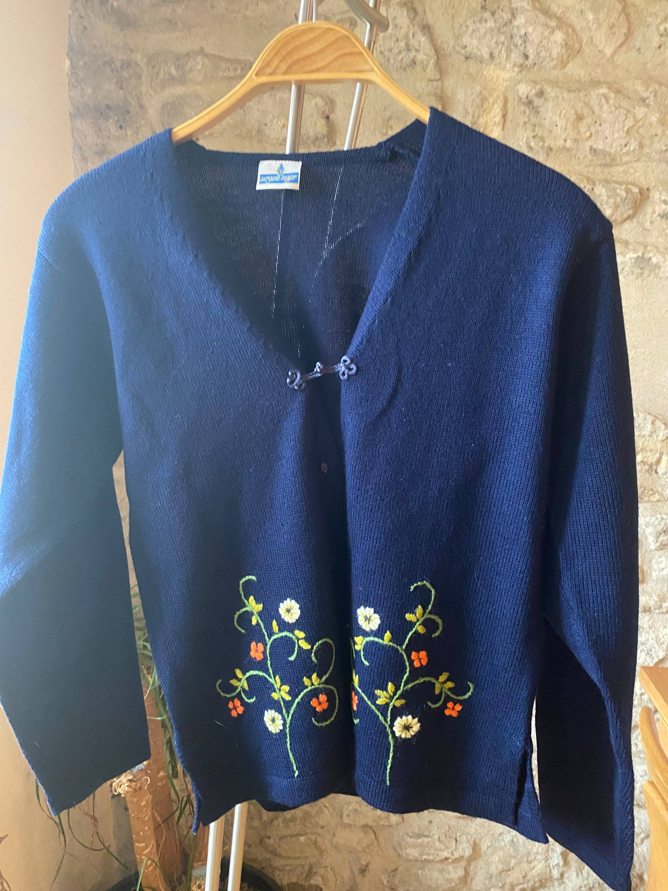 Gilet fillette marine brodé Sergent Major, 8 ans