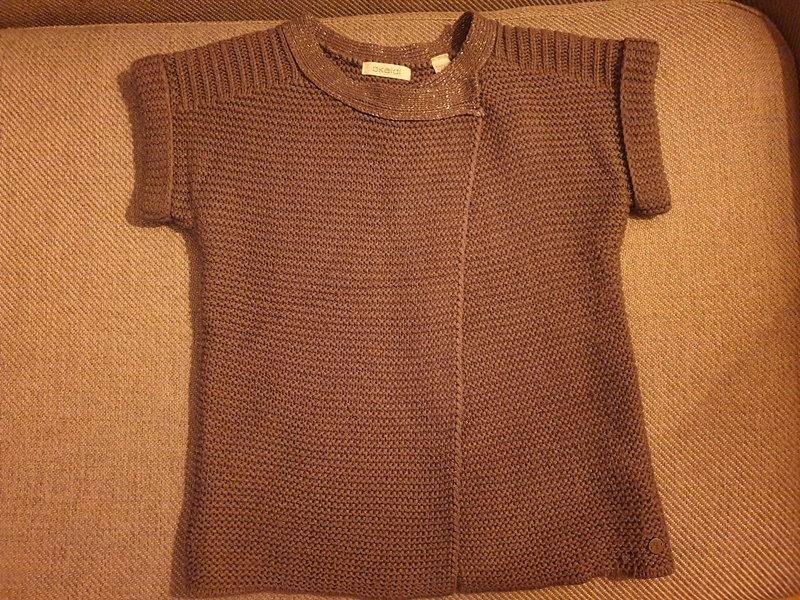 Gilet gris manches courtes Okaidi 8 ans