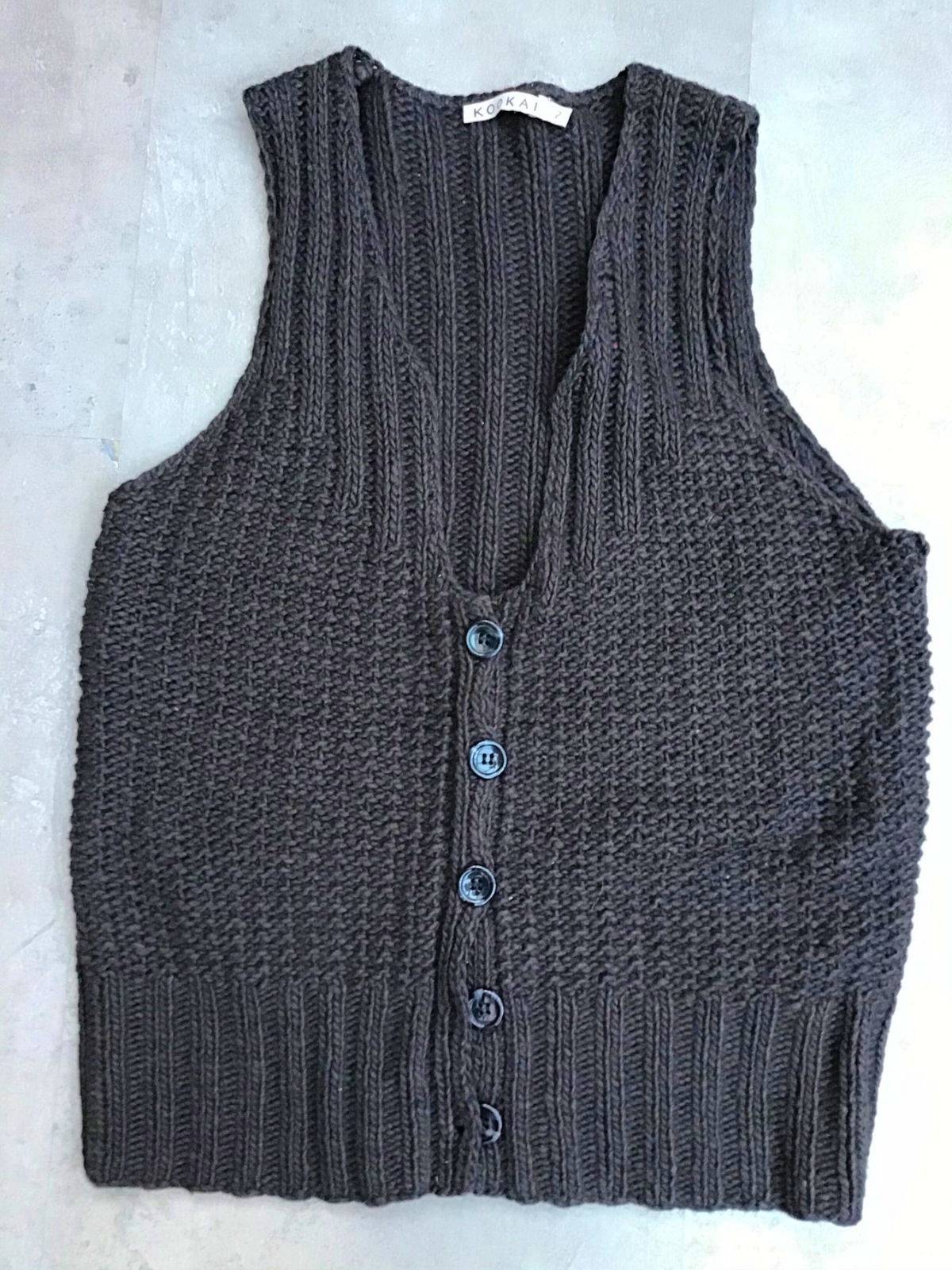 Gilet marron sans manches taille 2