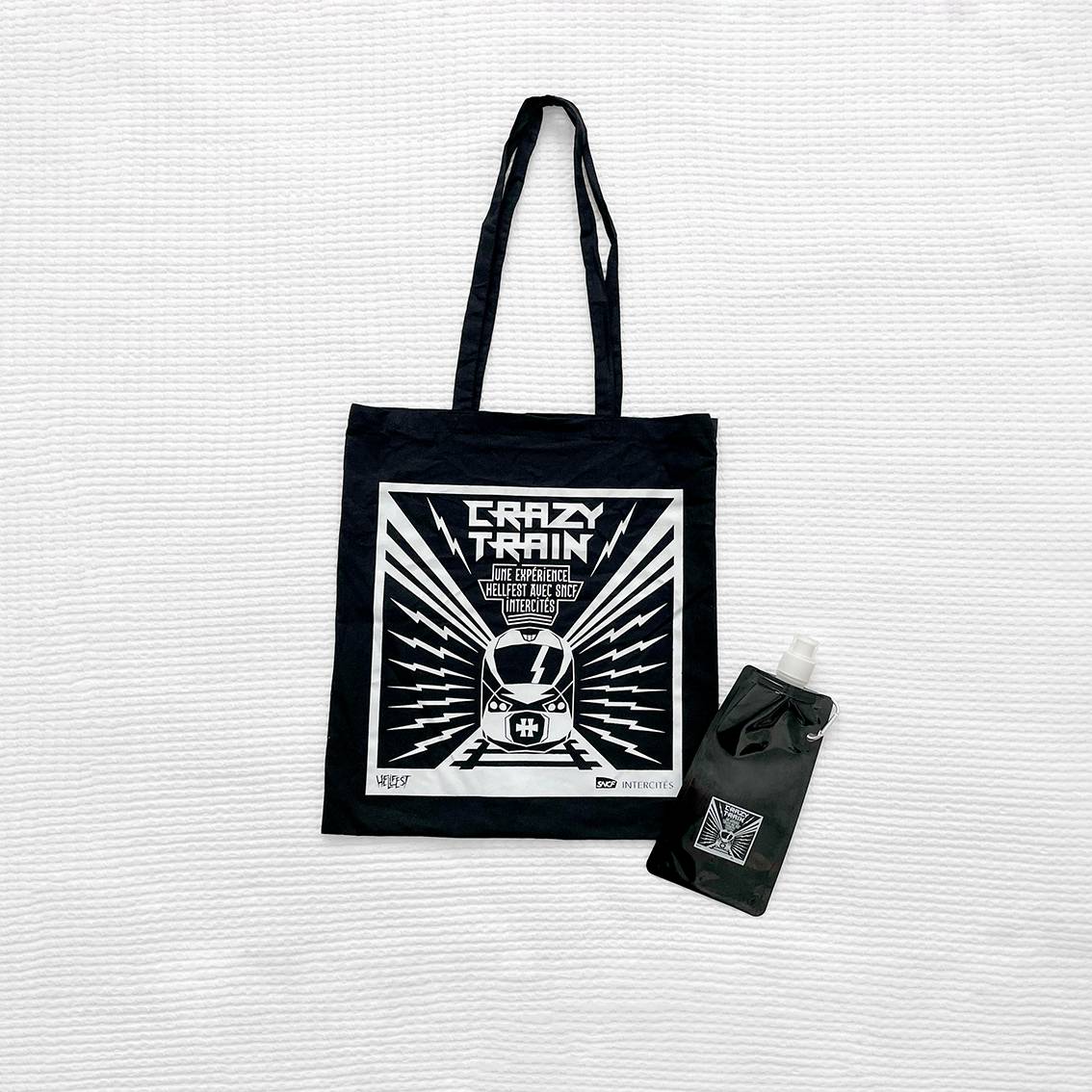 Tote bag & gourde Hellfest SNCF Intercités – Édition limitée