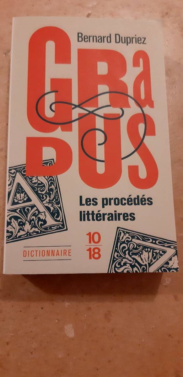 Livre : Gradus, les procédés littéraires, Bernard Dupriez