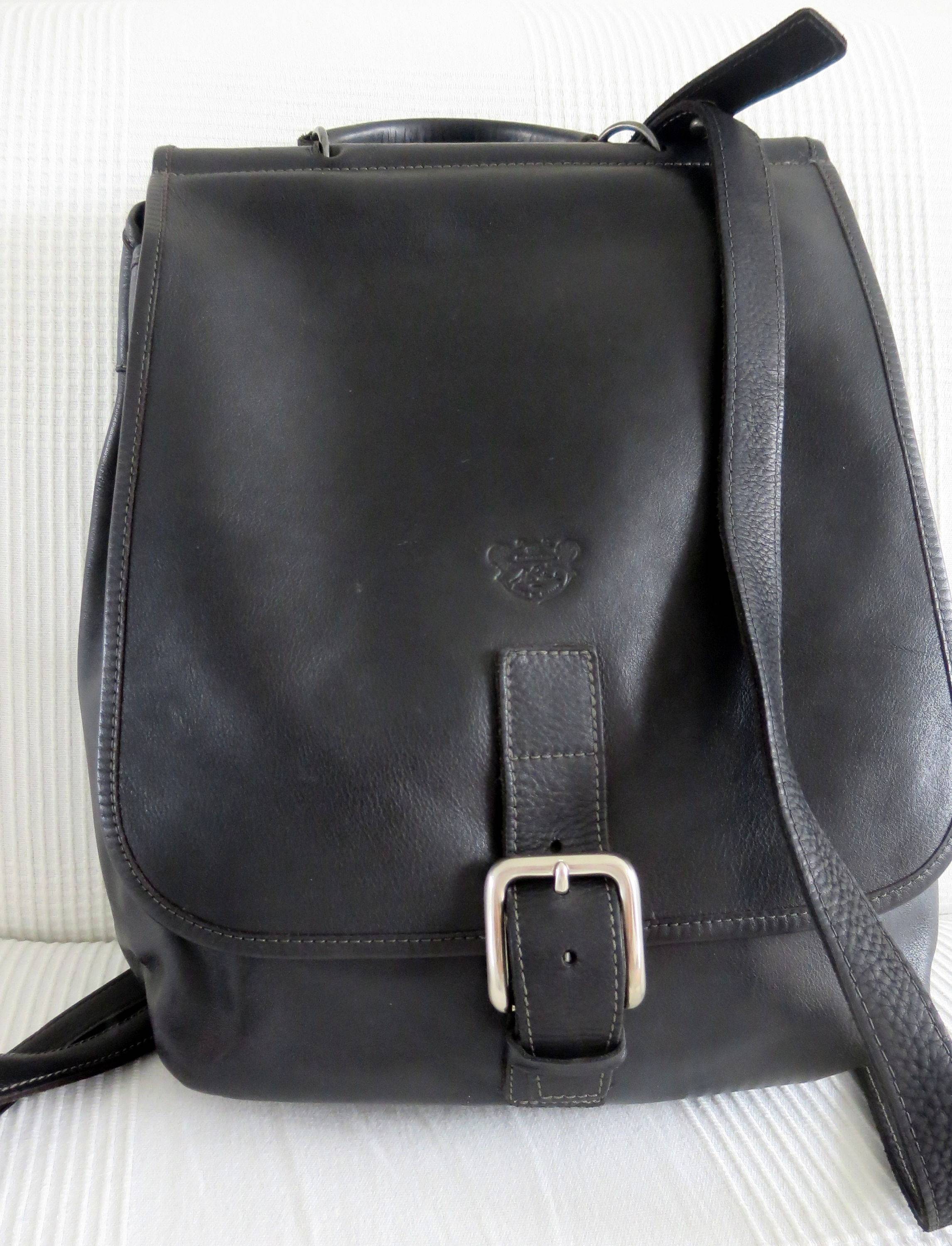 Vends grand et beau sac en cuir création Lilian Bibard France