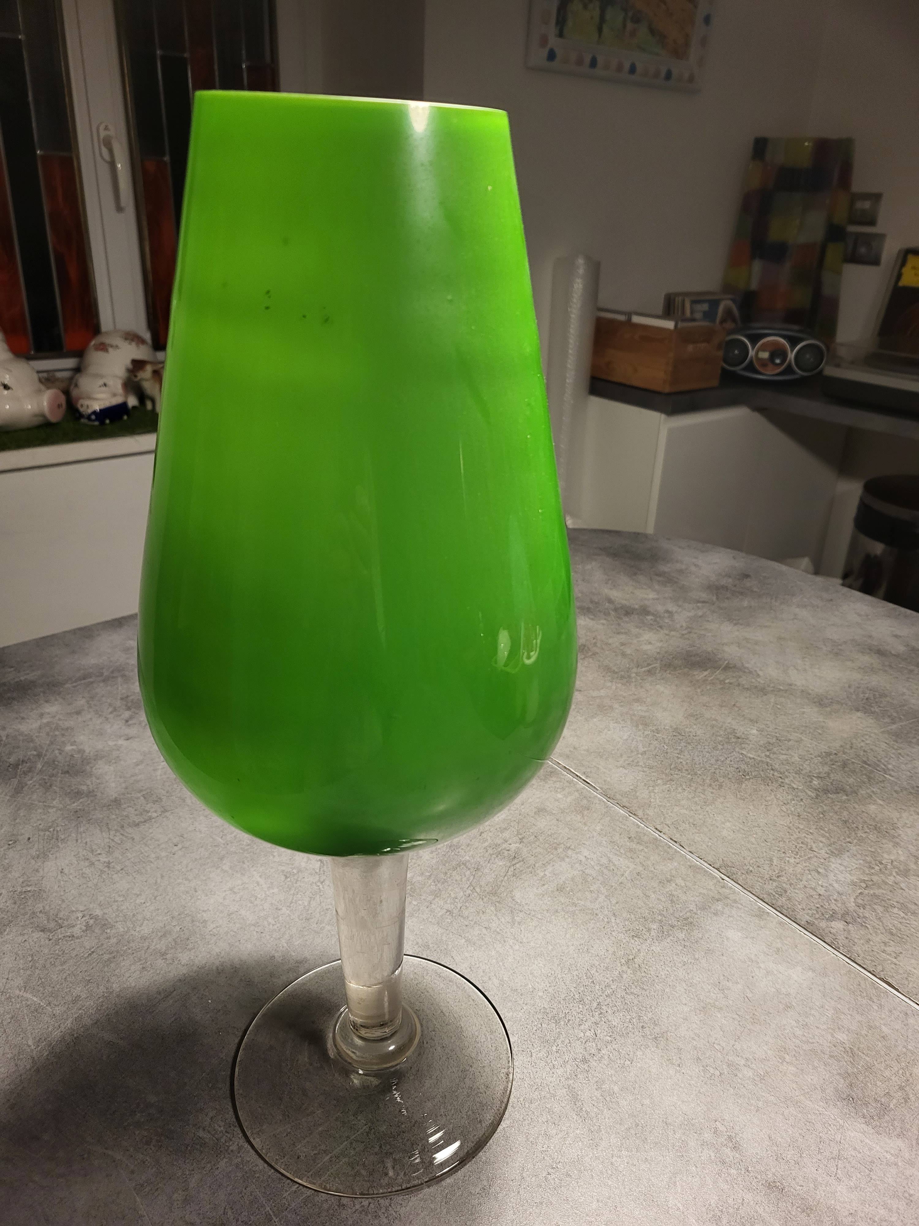 Grand vase artisanal vintage