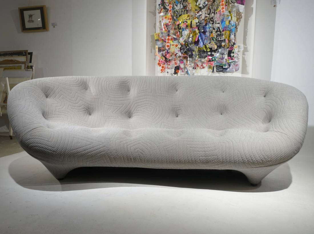 GRAND CANAPÉ HAUT Dossier Ploum R. & E. Bouroullec, Ligne Roset, couleur grise EUR 2.900,00 - FR