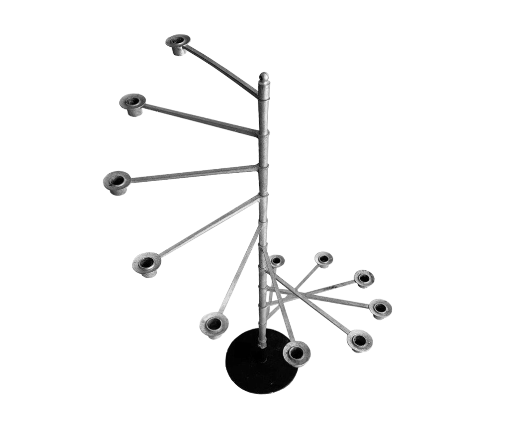 Grand Chandelier Vintage • Candlestick • Laurids Lønborg • Space Age • 1960