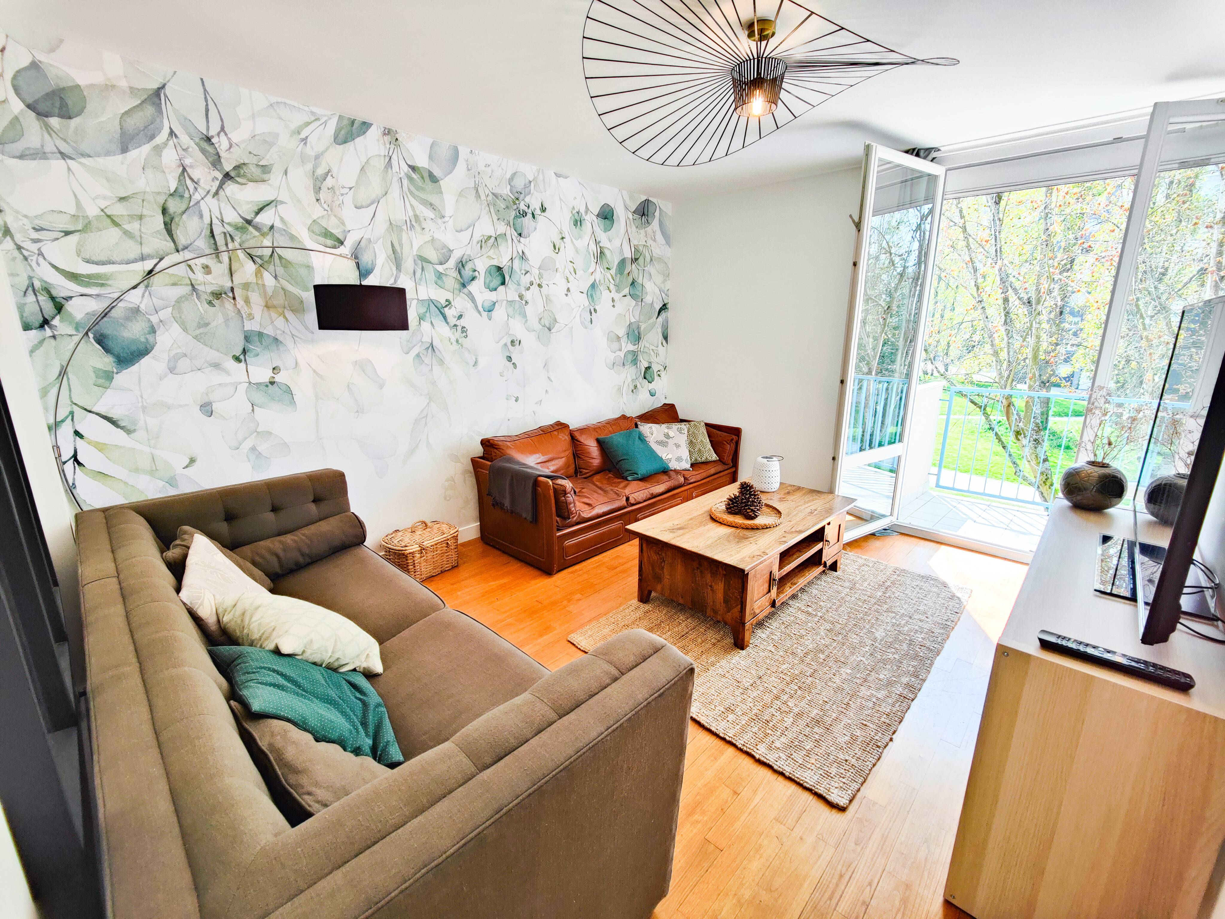 Loue chambre dans appartement meublé et équipé - 72m²
