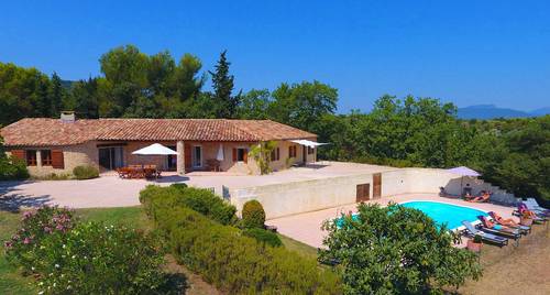 Loue grande maison sur terrain 16 000m², vue 180° sud, 9 couchages - Vaison-la-Romaine (84)