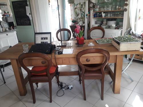 Grande Table bois faite main