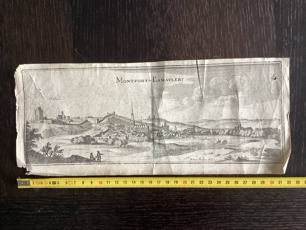 Gravure 18ème Montfort l’Amaury