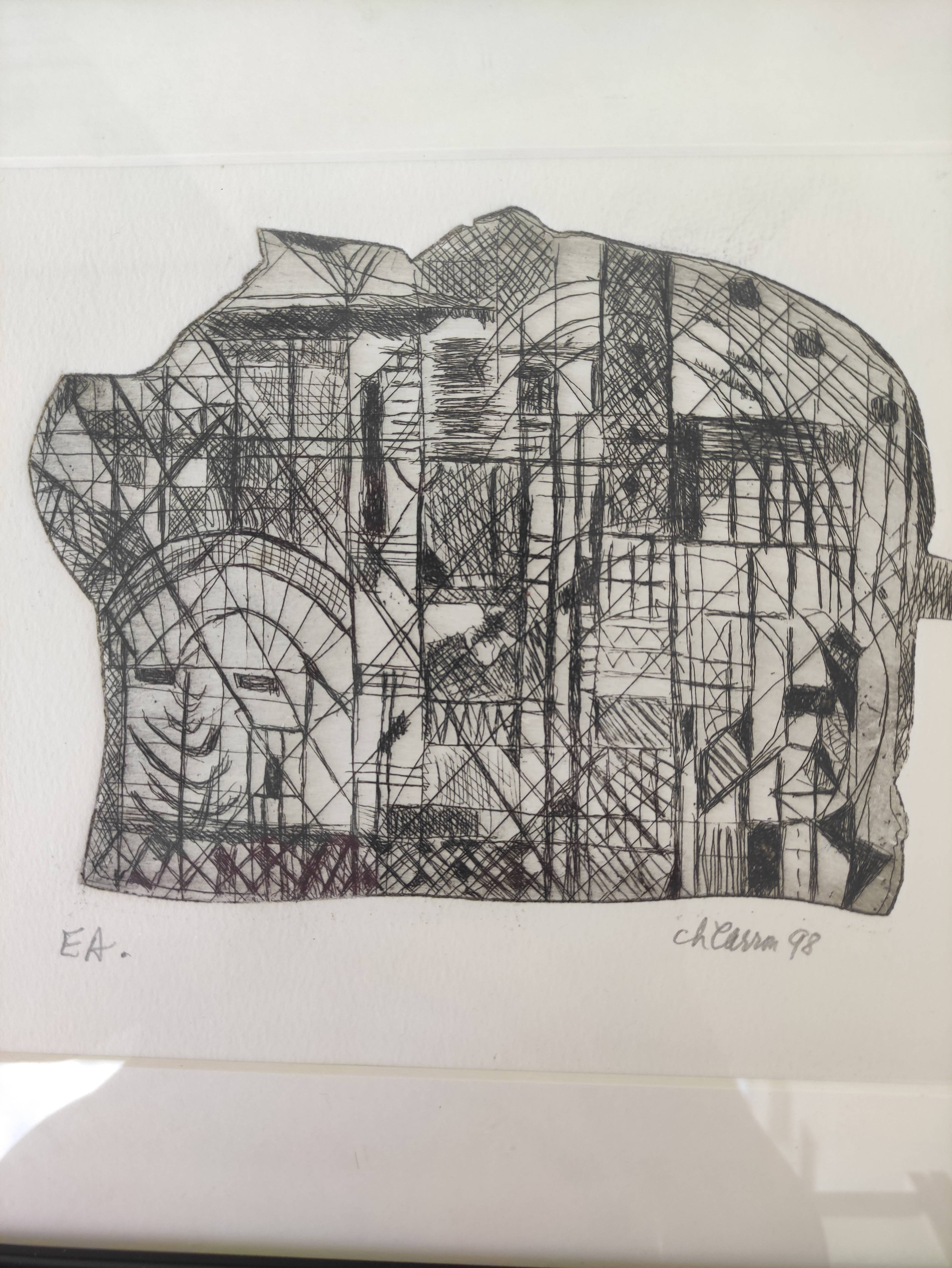 Gravure réalisée par Chantal CARRON