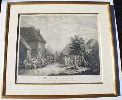Deux gravures de Jacques Philippe Le Bas (XVIIIème)