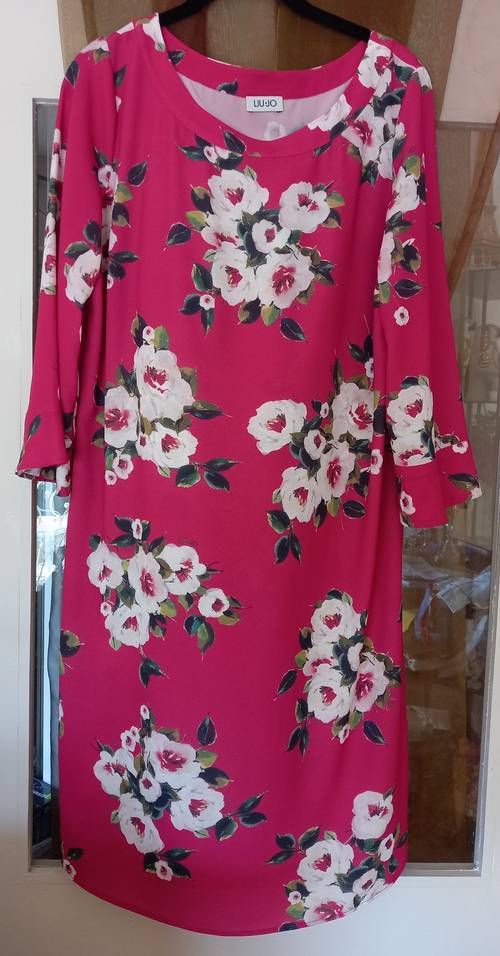 Robe habillée avec manches 3/4 marque italienne Liujo - Taille XL