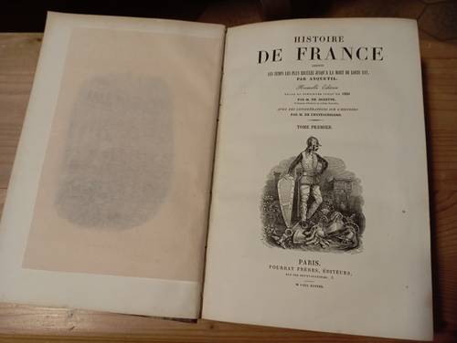 Histoire de France, Anquetil, 1838. 4 volumes
