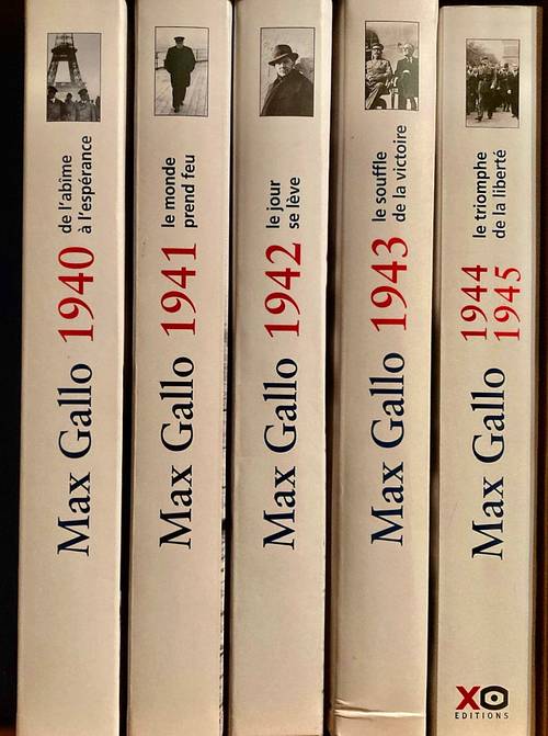 Histoire de la guerre Max Gallo en 5 volumes