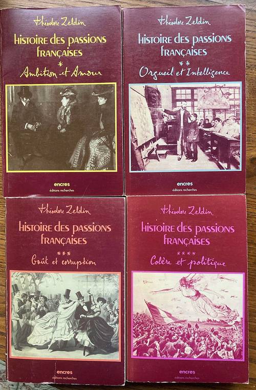 Histoire des passions françaises en 4 volumes