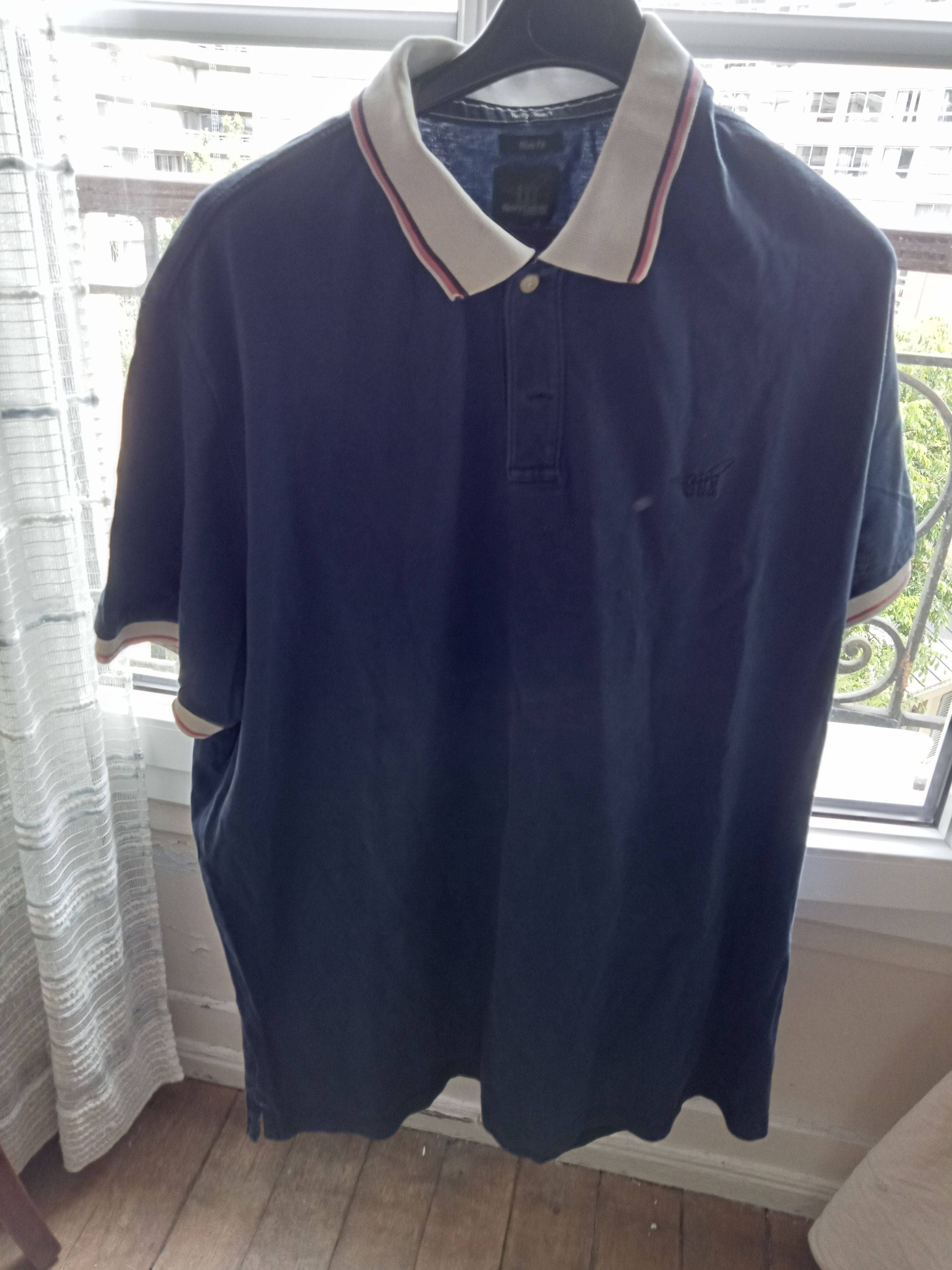 Vends polo homme bleu en coton - Taille XXXL - Marque Henry Cottons