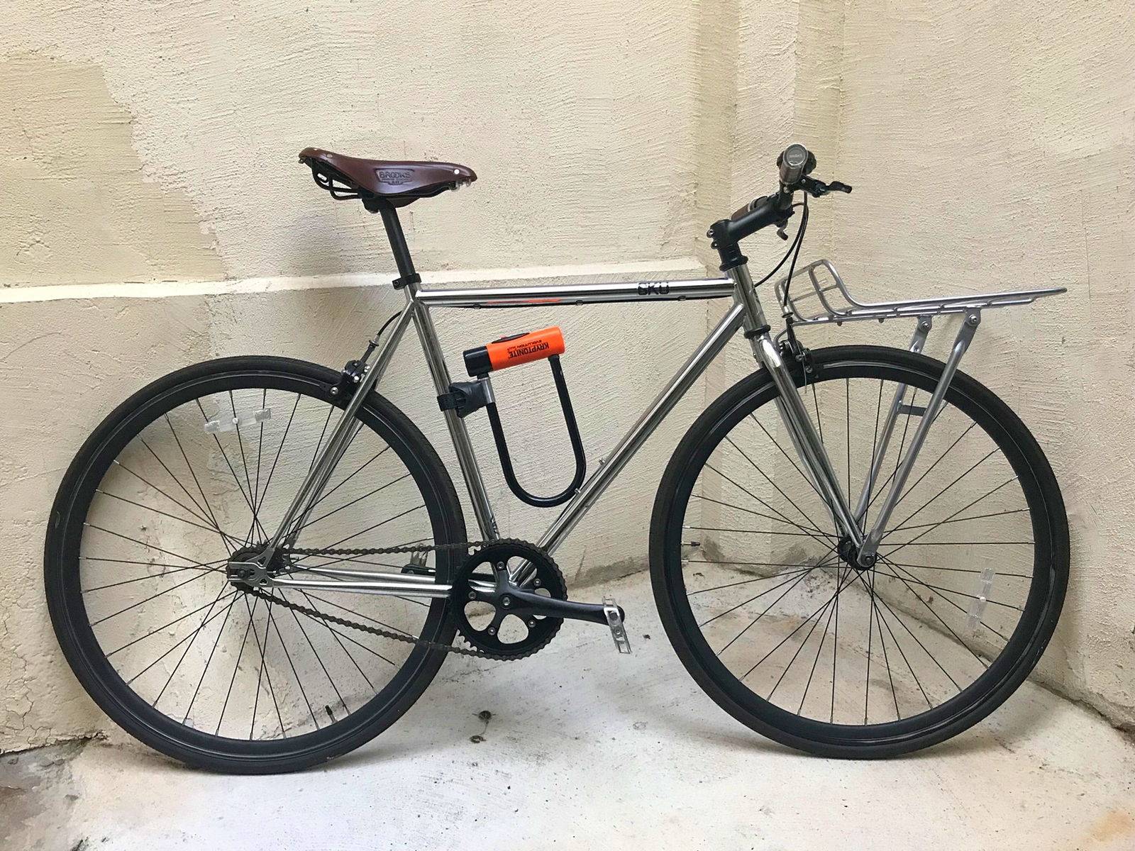 Vélo homme single speed 6KU Alu