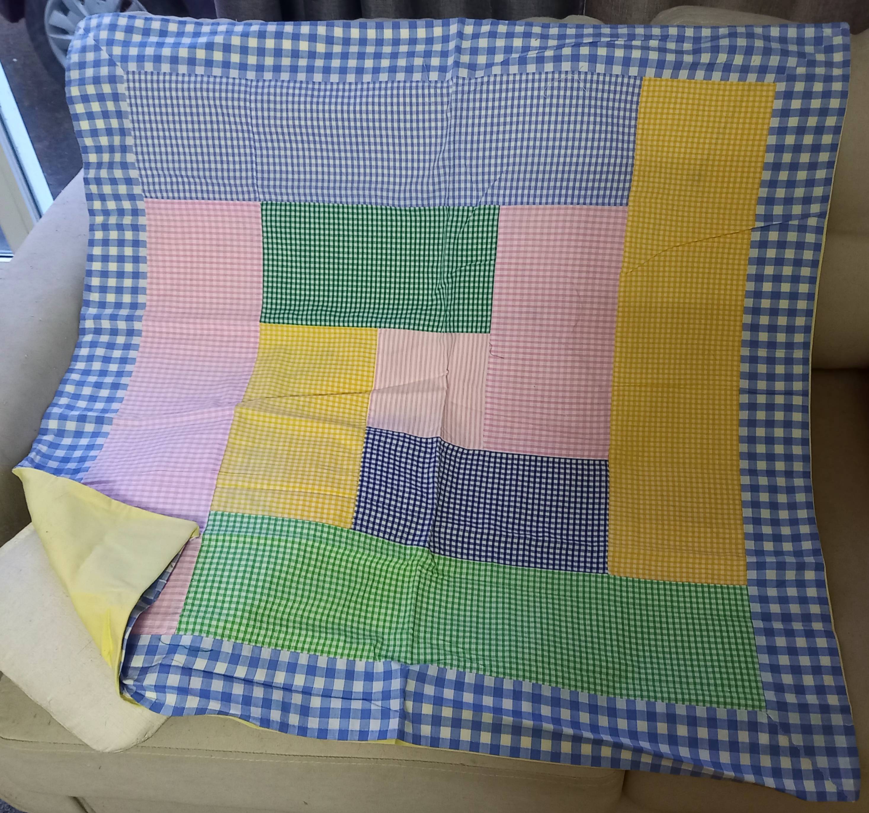 Housse pur coton pour Tapis de Jeu Enfant ou Couette lit 78 cm de côté