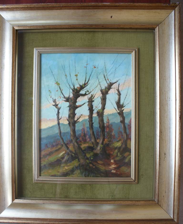 Huile sur panneau de Manlio Giacomazzi