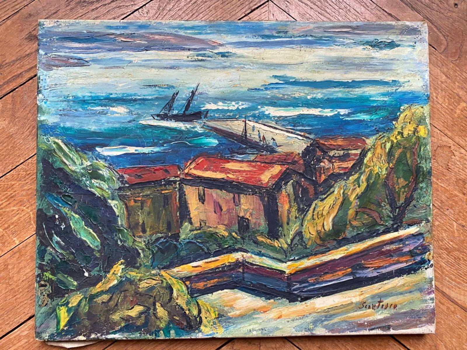 Huile sur toile de Paul Scortesco