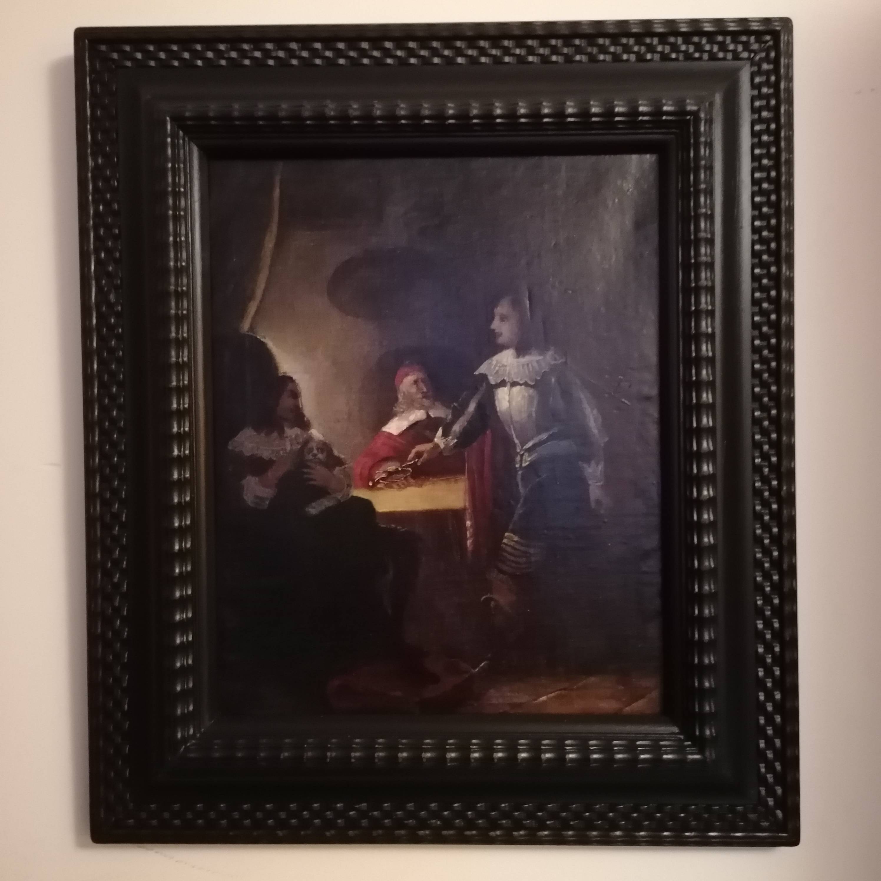 Huile sur toile XIXème siècle