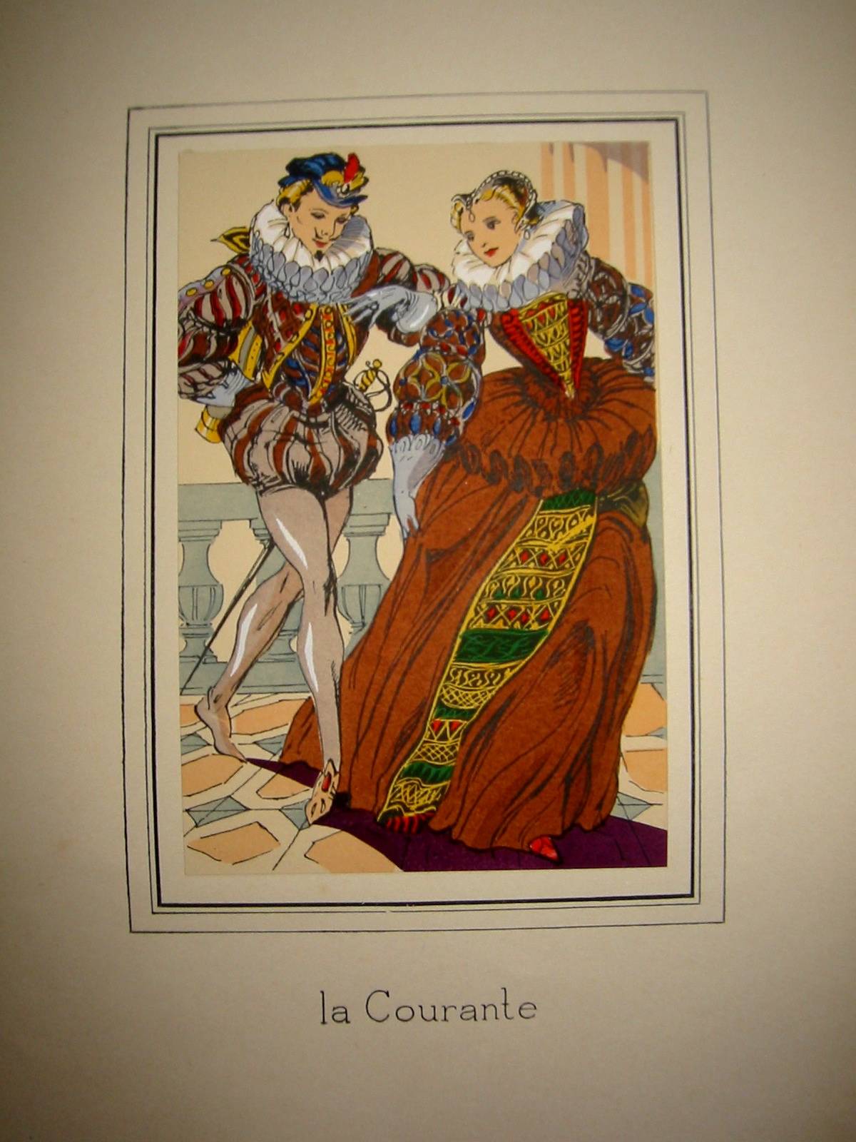 Illustrations anciennes colorés à la main