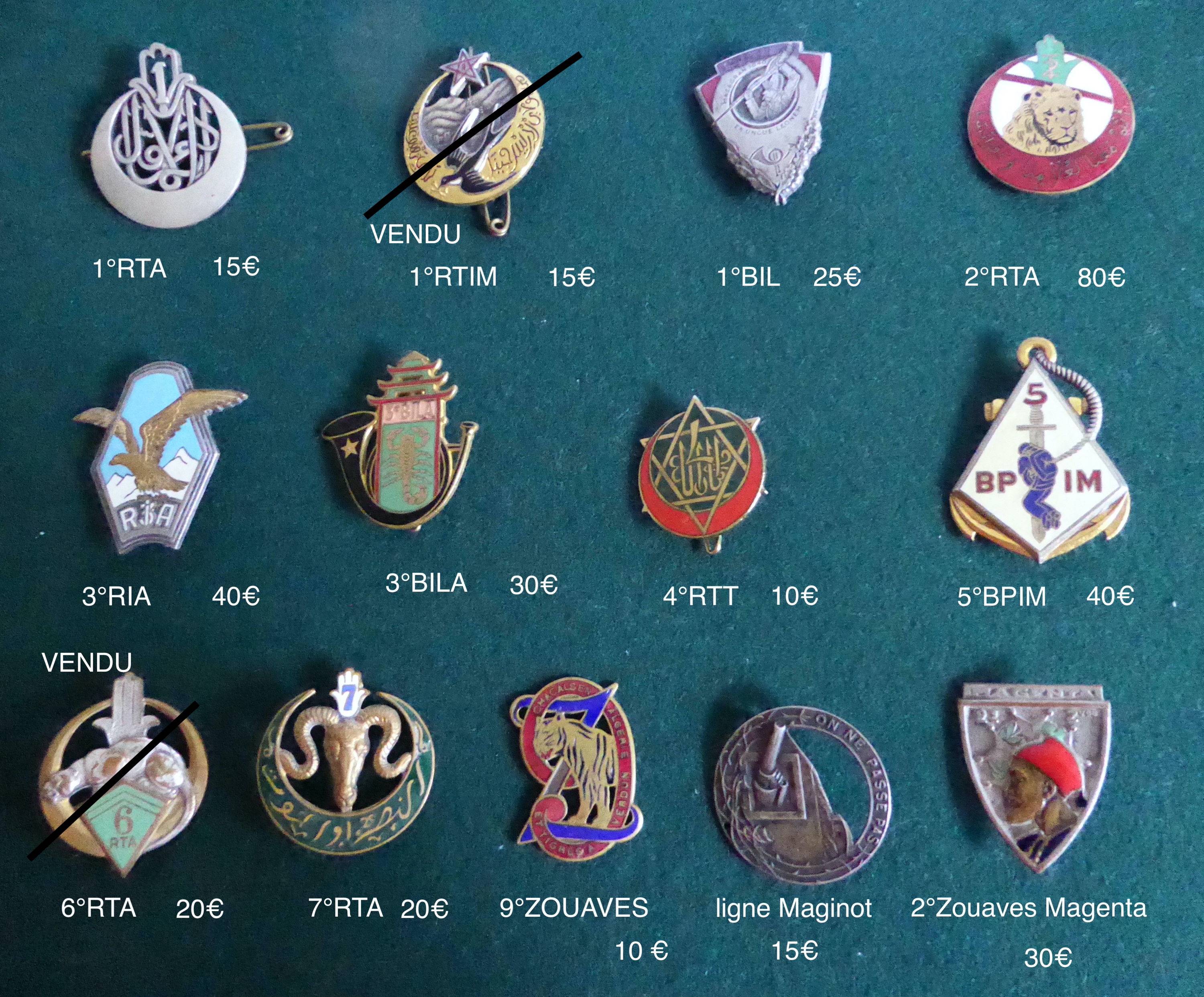 Ancien Insigne Militaire G. Moret Paris – France – Vintage