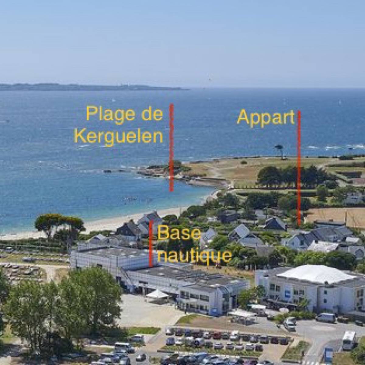 Location saisonnière T2 bord de plage,