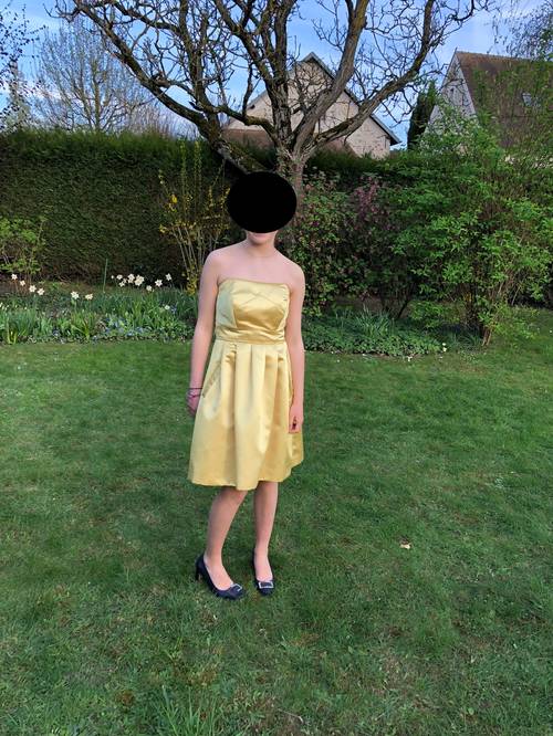 Robe bustier jaune - Taille S
