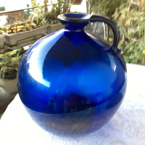 Vends imposante dame Jeanne vintage en verre soufflé