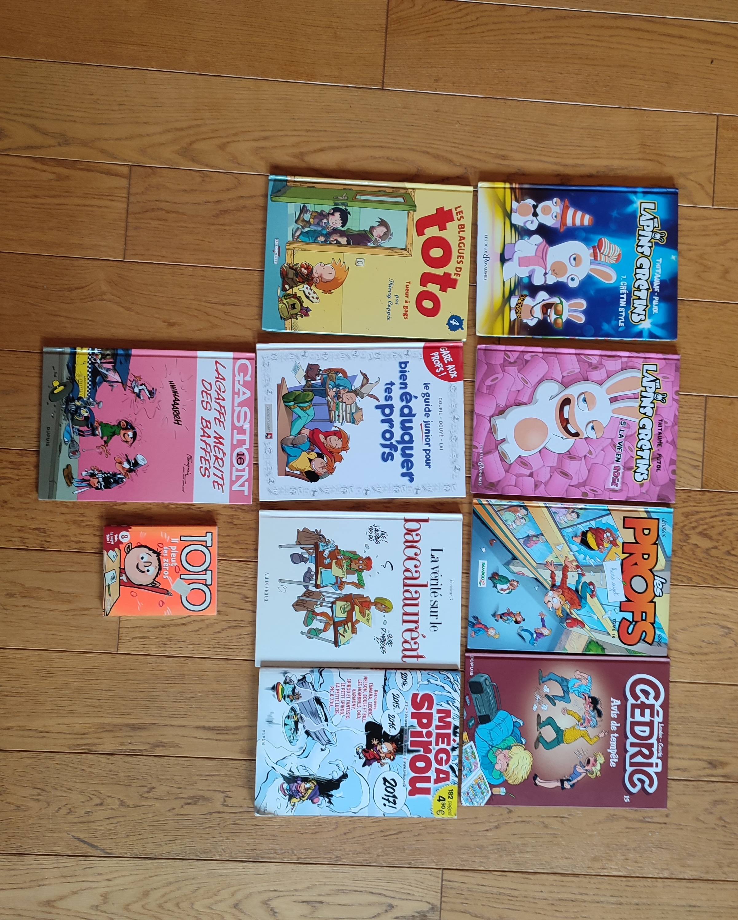 Lot de 10 bd jeunesse humour