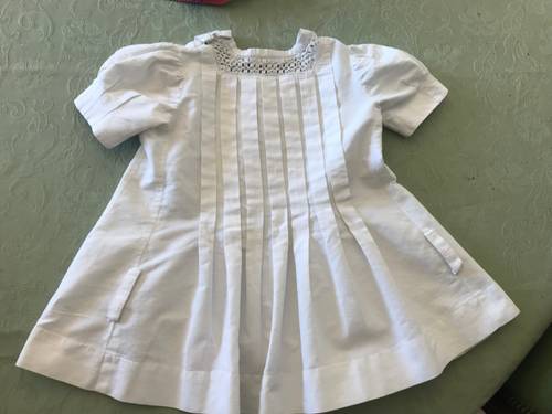 Jolie robe ancienne pour petite fille - Taille 24 mois