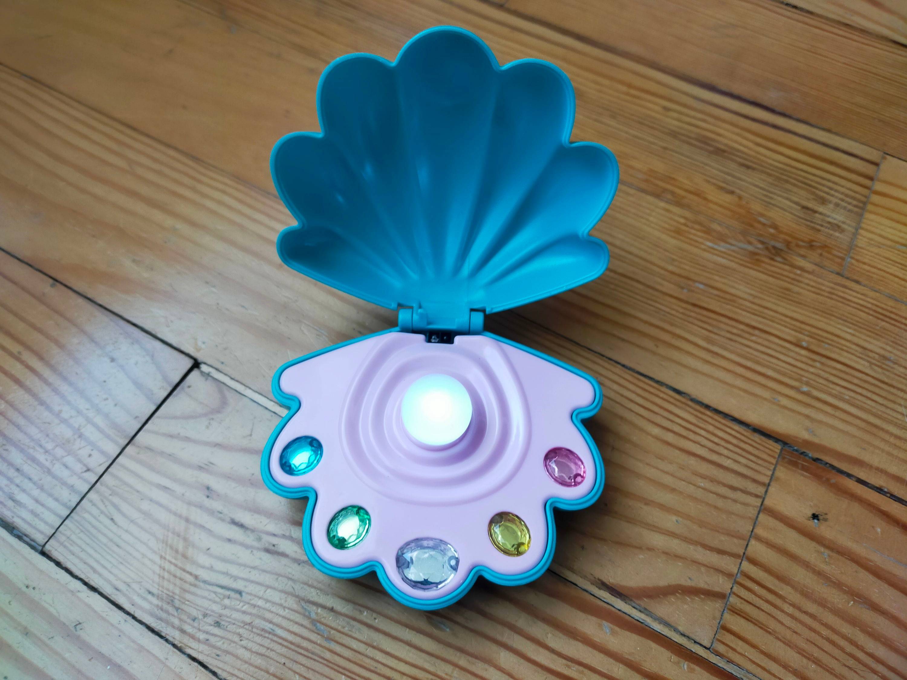 Jouet coquillage « ma perle secrète », lumineux & parlant