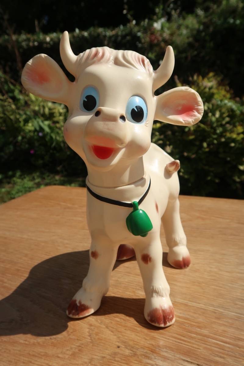 Jouet vache Delacoste vintage