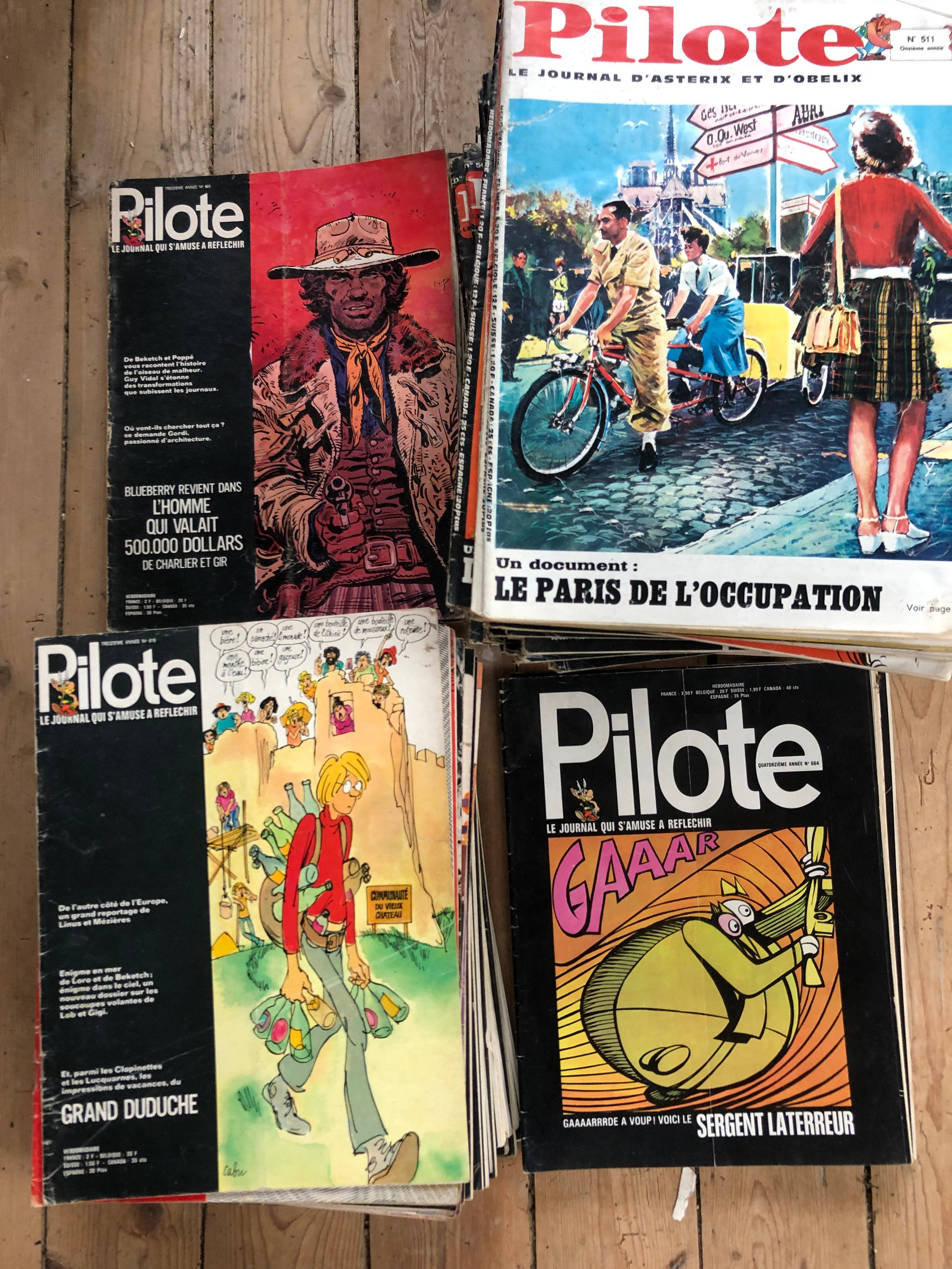 Lot du journal PILOTE, de 1965 à 1973